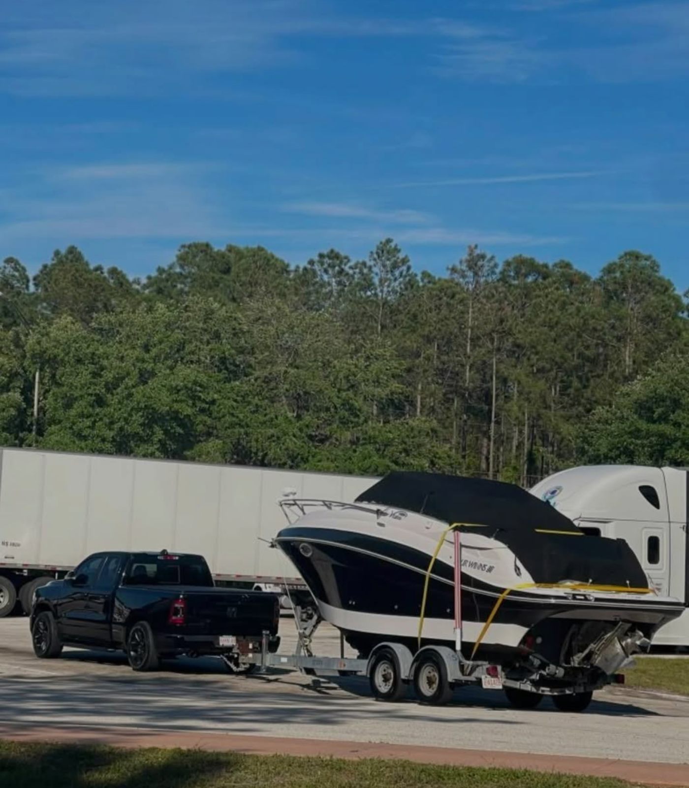 Trailering the Vista 258